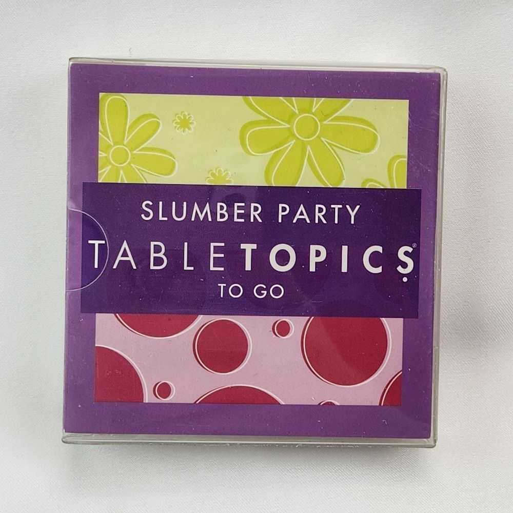 🔹️NIB TableTopics Slumber Party To Go Discussion Topic Card Pack - Picture 5 of 8